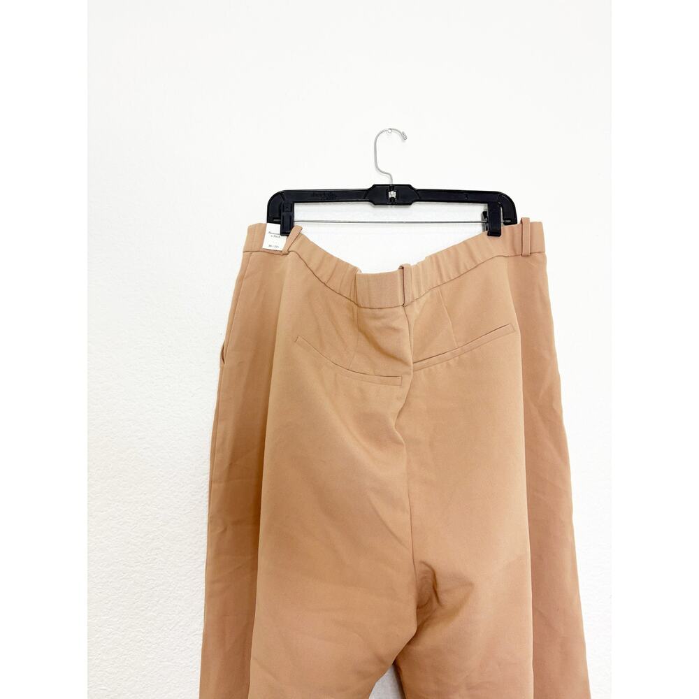 NWT A&F Abercrombie & Fitch Sloane Tailored Wide Leg Pant Size 22S Tan Trouser - Picture 11 of 13